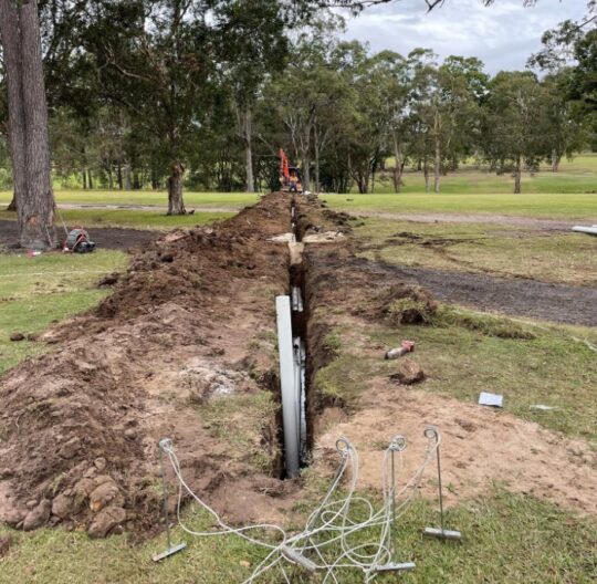 golf course drainage caboolture jdf plumbing and drainage 2