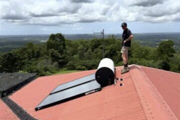 solar Hot Water System Removal and Replacement with Electric Hot Water system mount mellum