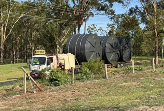 rural rainwater tank 30000 qtank JDF Plumbing drainage