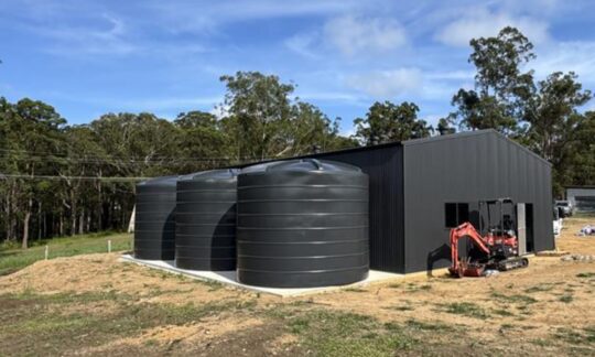rural rainwater water tank install wamuran JDF Plumbing drainage