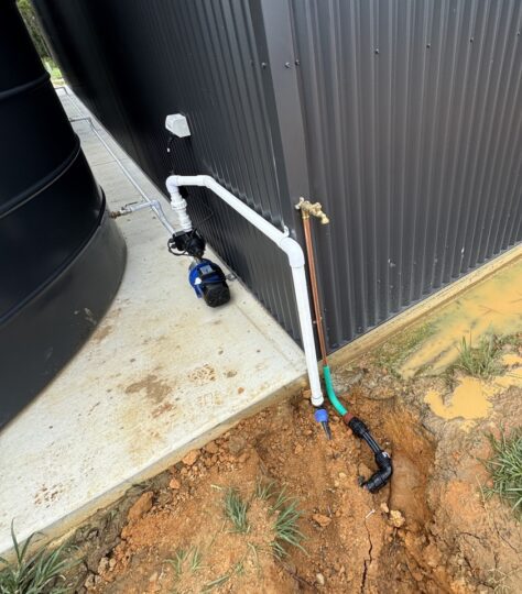 Water tank and install JDF Plumbing drainage