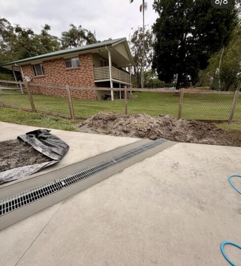 driveway drainage upgrade delaney creek jdf plumbing drainage