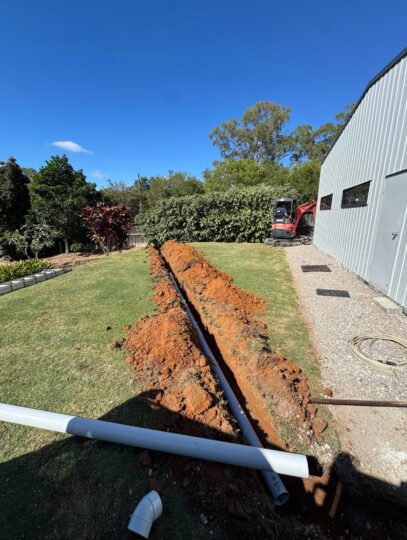 stormwater pipe upgrade for shed jdf plumbing drainage