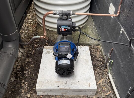 Water Tank Pump Replacement Upgrade jdf plumbing draiange