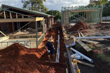 house extension project jdf plumbing drainage