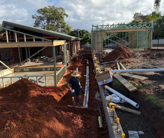 house extension project jdf plumbing drainage